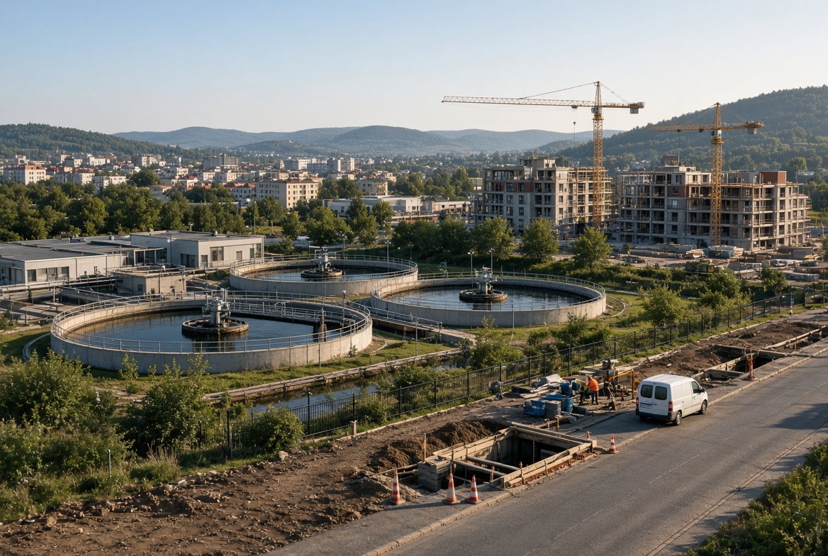Infrastruktura, bydlení a čistírna odpadních vod — dlouhodobé investice města
