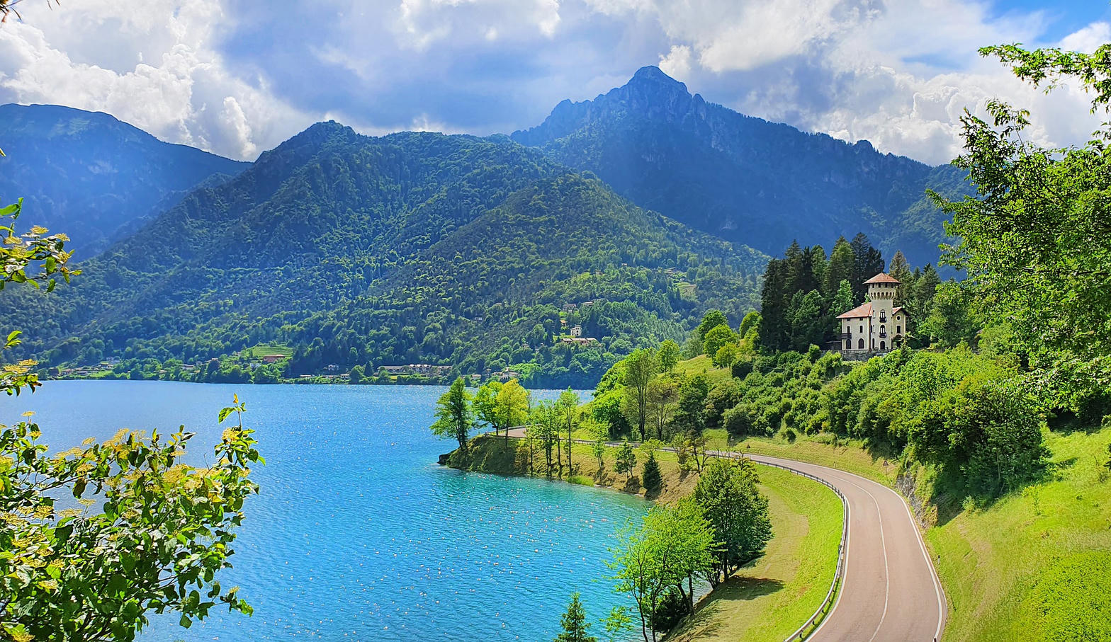 Údolí Valle di Ledro v Itálii